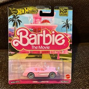 Hot Wheels Premium Pop Culture Barbie Diecast Car 1956 Corvette 1:64